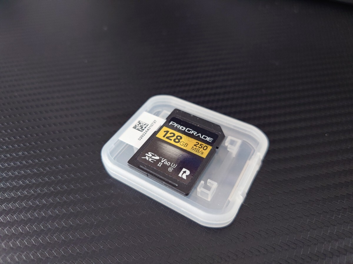 中古品２　ProGrade Digital プログレード SD SDカード 128GB 250MB/s UHS-II SDXC V60 U3 class10　CANON キャノン R6 4K撮影