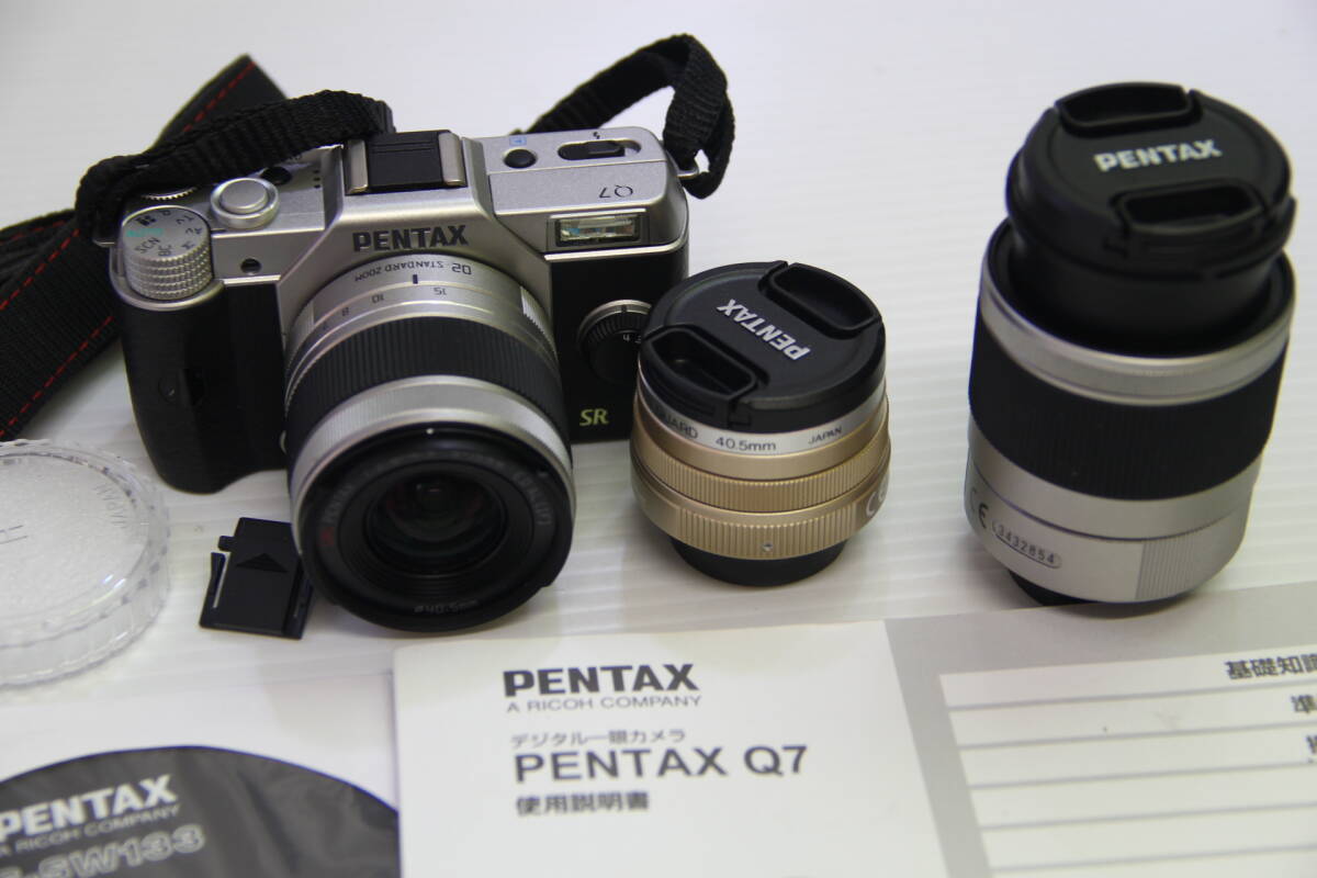 デジタルカメラ まとめて2個セット PENTAX Q7/OLYMPUS PEN E-PL1S 