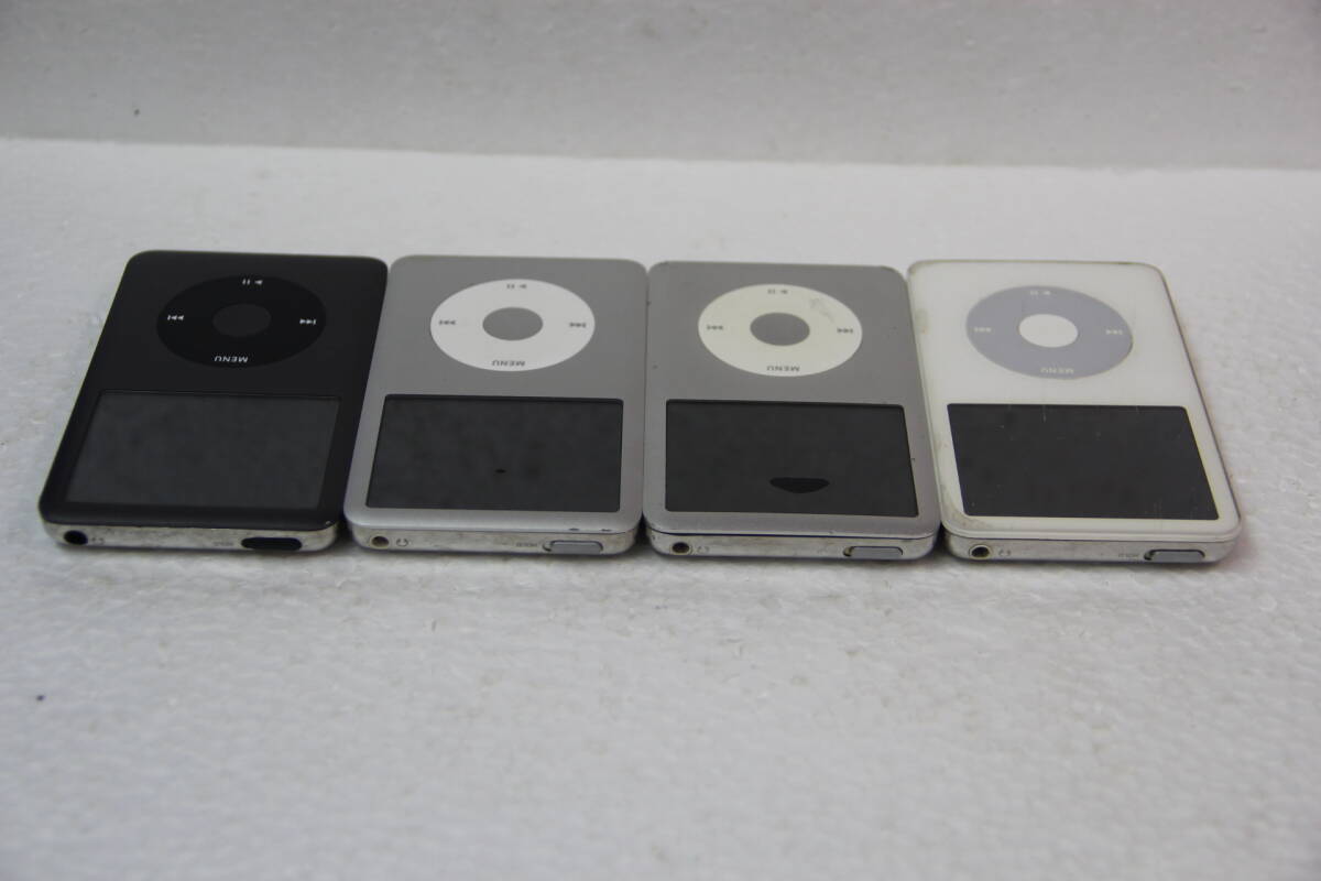 Apple iPod classic 第5世代/7世代本体ジャンクまとめて4個セット 30GB/80GB/160GBの画像3