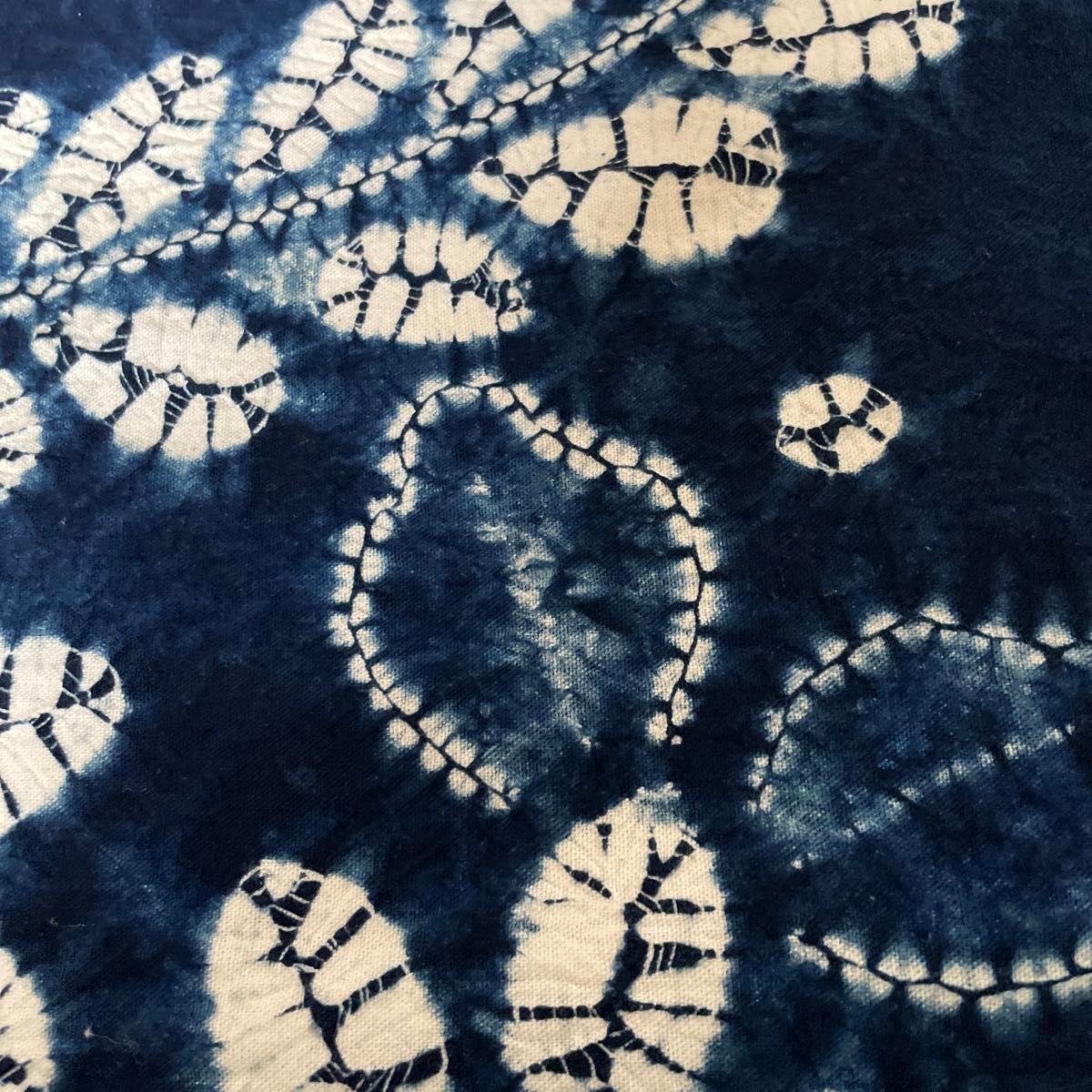 暖簾　藍染め　絞り　幅82㎝　長さ151㎝