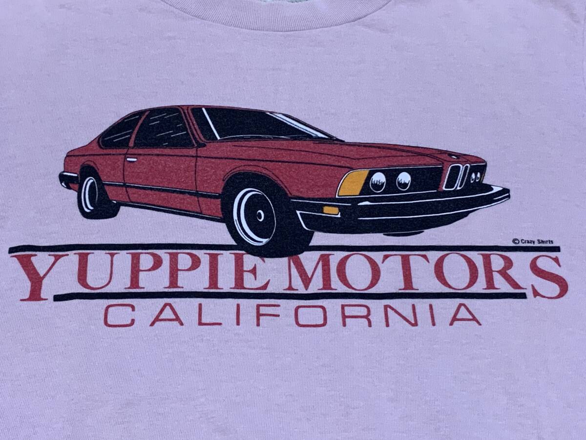 70's crazy shirts 染み込みプリント Tシャツ アメ車 薄い紫色色 Mサイズ ハワイ アメリカ製 ビンテージ VINTAGE アメカジ 古着 USED USA_画像3