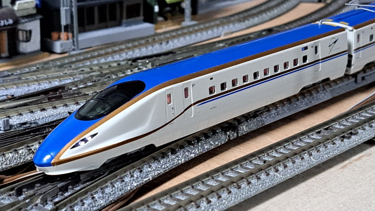  free shipping! railroad model n gauge KATO 10-1264 10-1265 10-1266 E7 series Hokuriku Shinkansen 12 both set LED interior light attaching is .............