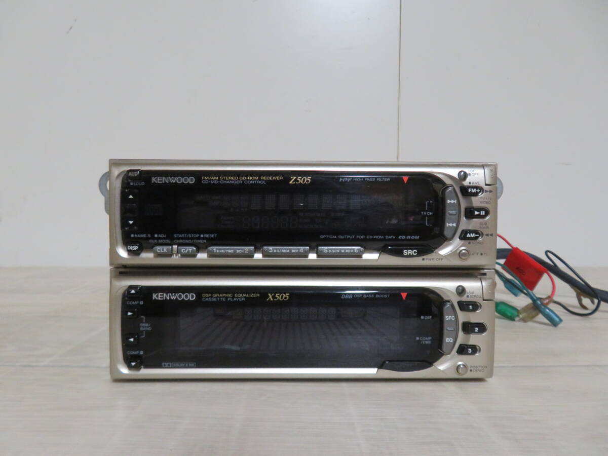 KENWOOD кассетная дека CD MD кассетная магнитола Z505 X505