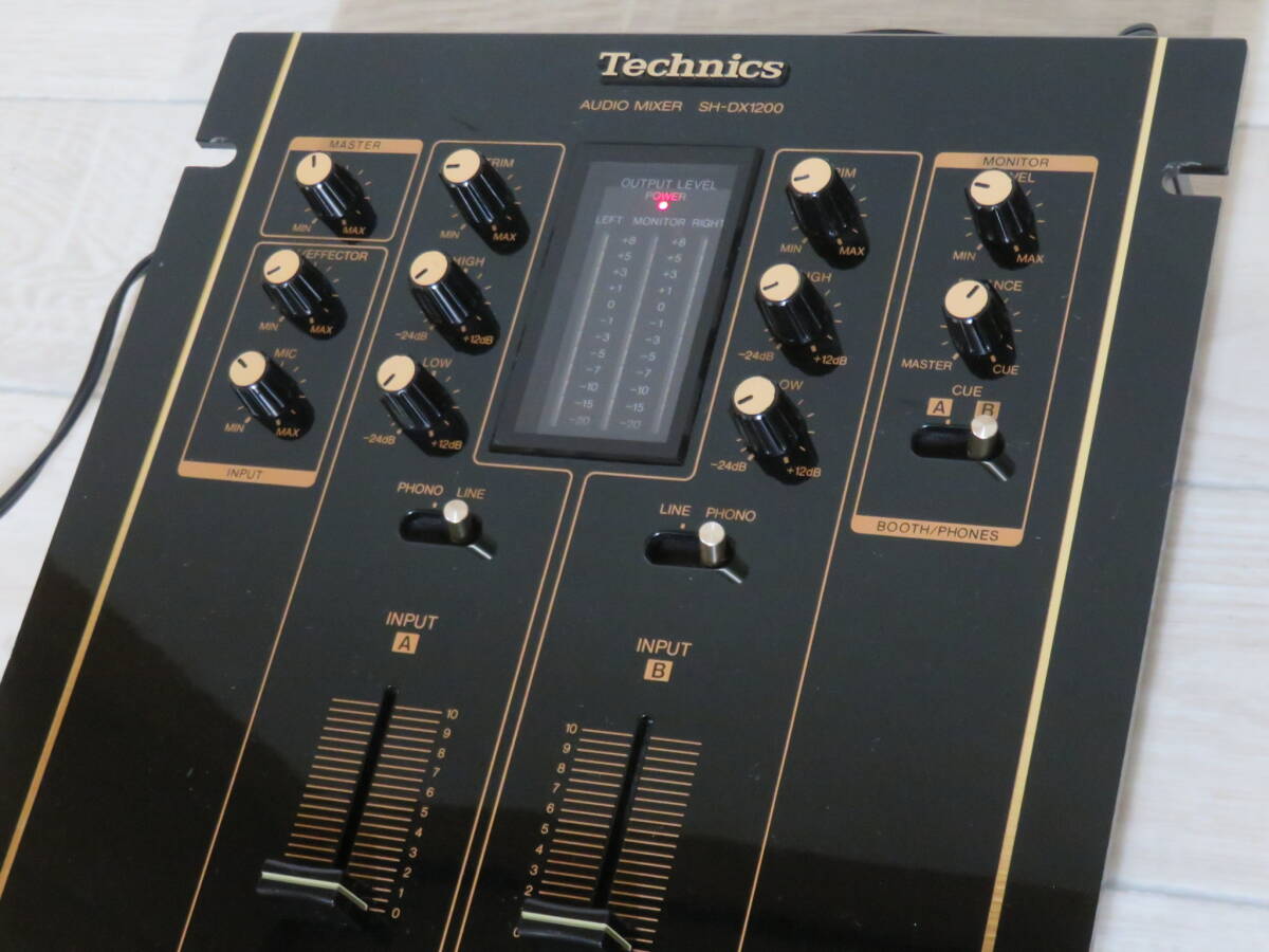 美品! Technics テクニクス DJミキサー SH-DX1200 電源コード付き 非喫煙環境です 追加画像有り 