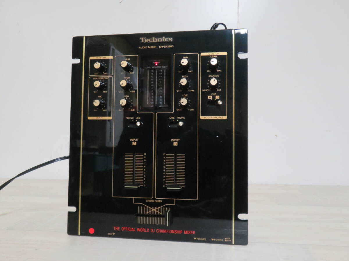  прекрасный товар! Technics Technics DJ миксер SH-DX1200 шнур электропитания имеется не курение окружающая среда. дополнение изображение есть 