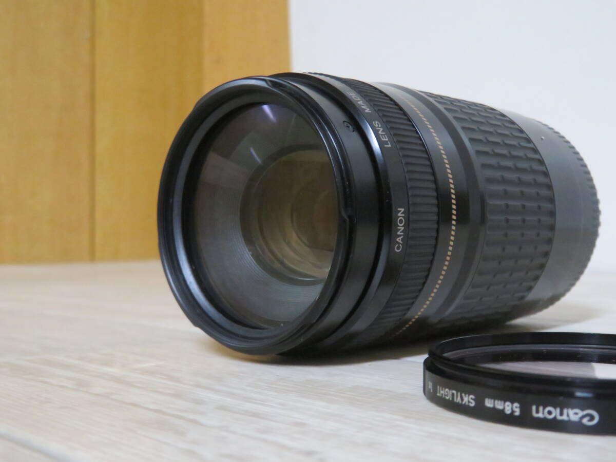 Canon ZOOM LENS EF 75-300mm 1:4-5.6 Canon camera lens auto focus indoor keeping goods addition image equipped 