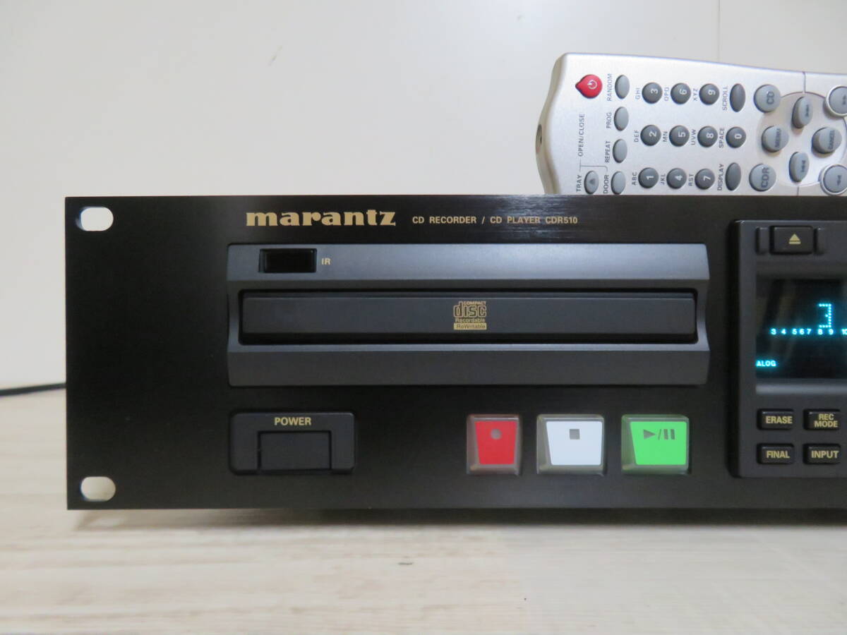 美品! Marantz マランツ CDR510/F1B 業務用CDレコーダー リモコン/電源コード付き 非喫煙環境です 追加画像有り 