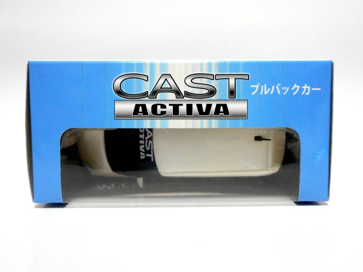 ダイハツ キャスト アクティバ プルバックカー ミニカー パールホワイト 非売品 DAIHATSU CAST ACTIVA_画像2