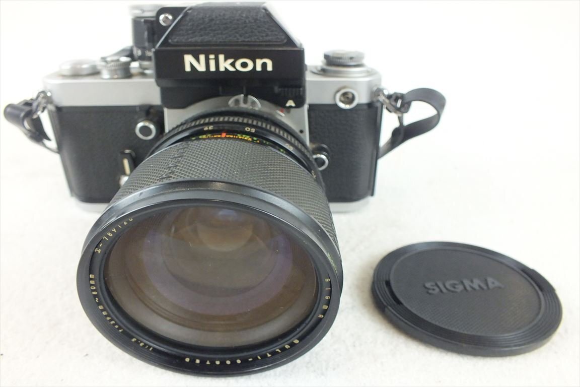 ☆ Nikon ニコン F2 A フィルム一眼レフ SIGMA 1:3.5 39-80mm 中古 現状品 240307B9076_画像1