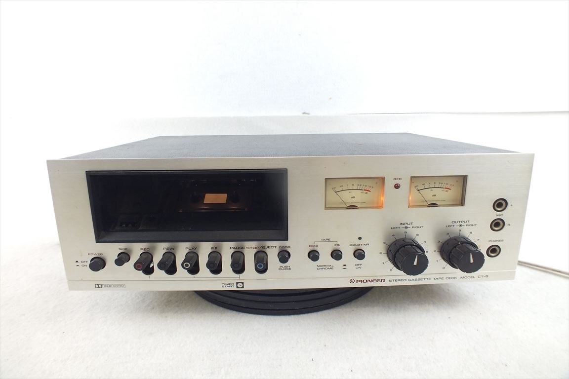 ☆ PIONEER パイオニア CT-5 カセットデッキ 中古 現状品 240307M4102の画像1