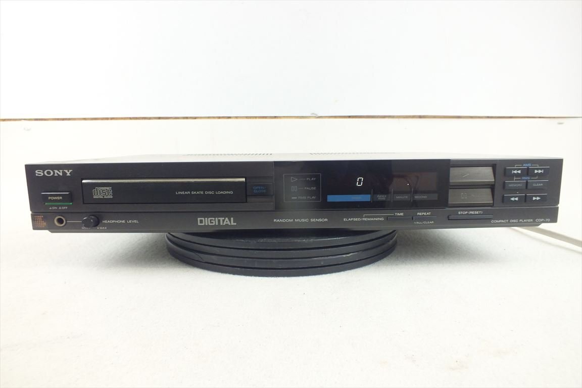 ☆SONY ソニー CDP-70 CDプレーヤー 中古 現状品 240307M4114_画像2