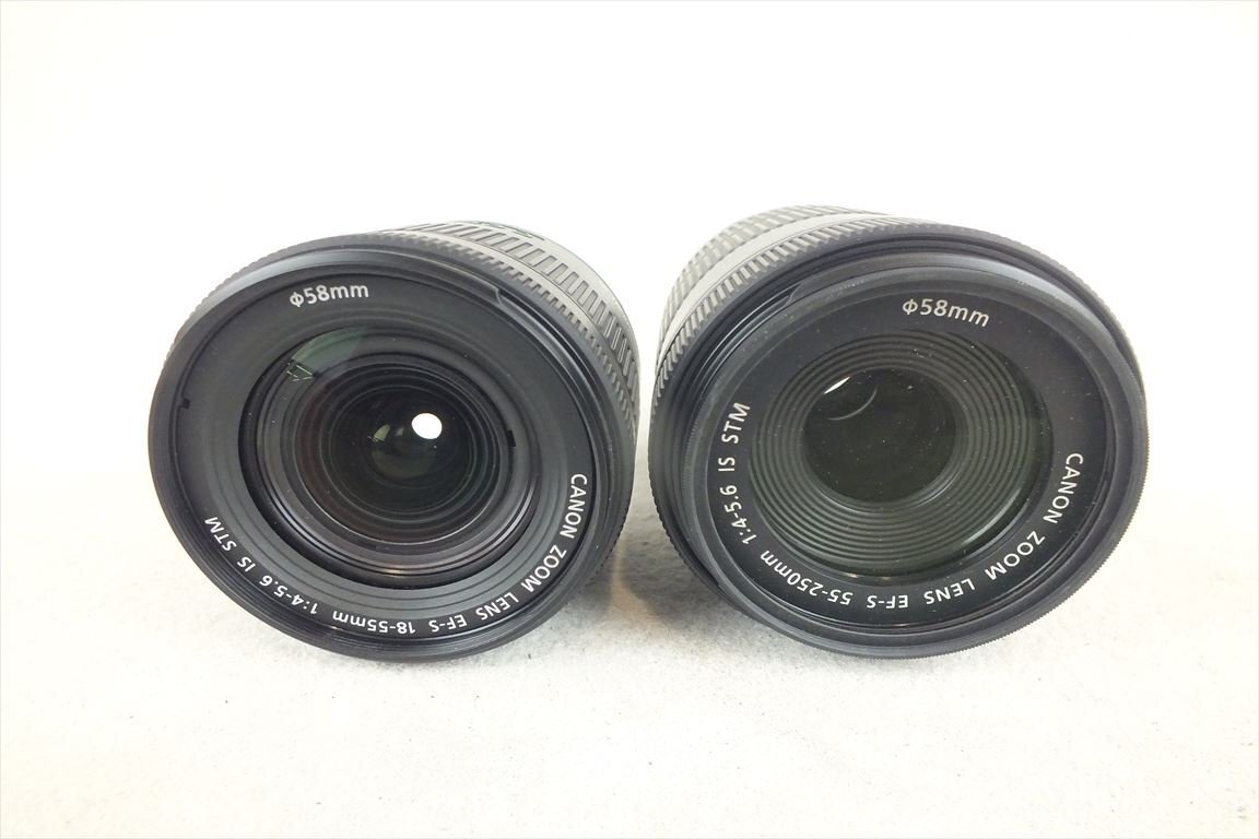 ☆ Canon キャノン EOSkiss X10 デジタル一眼レフ 18-55mm 1:4-5.6 55-250mm 1:4-5.6 中古 動作確認済み シャッター切れOK 240307B9004の画像7