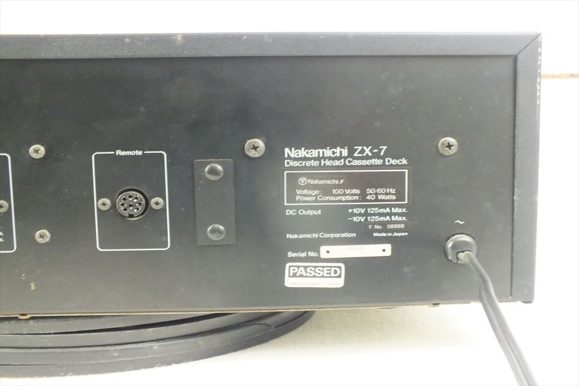 ☆ Nakamichi ナカミチ ZX-7 カセットデッキ 中古 現状品 240407A5260Bの画像10