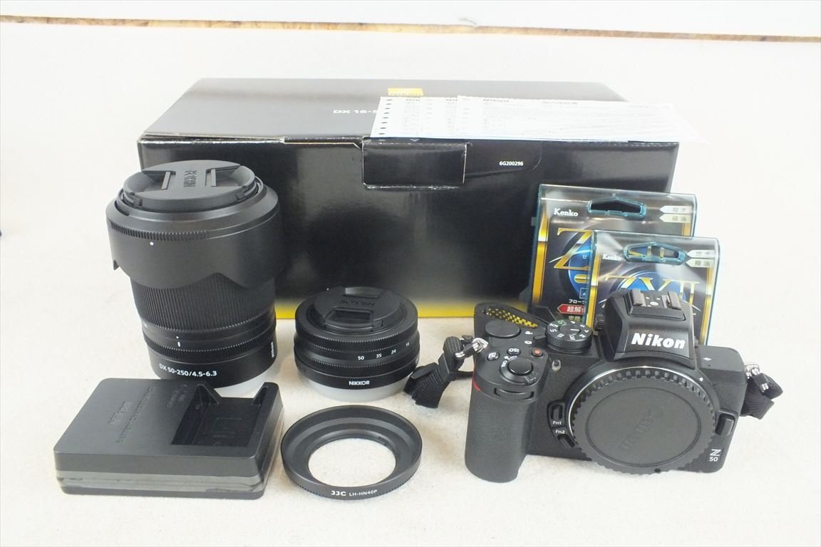 ☆ Nikon ニコン Z50 ミラーレス一眼レフ Z DX50-250mm4.5-6.3 Z DX16-50mm3.5-6.3 動作確認済 中古 240407B9101の画像1