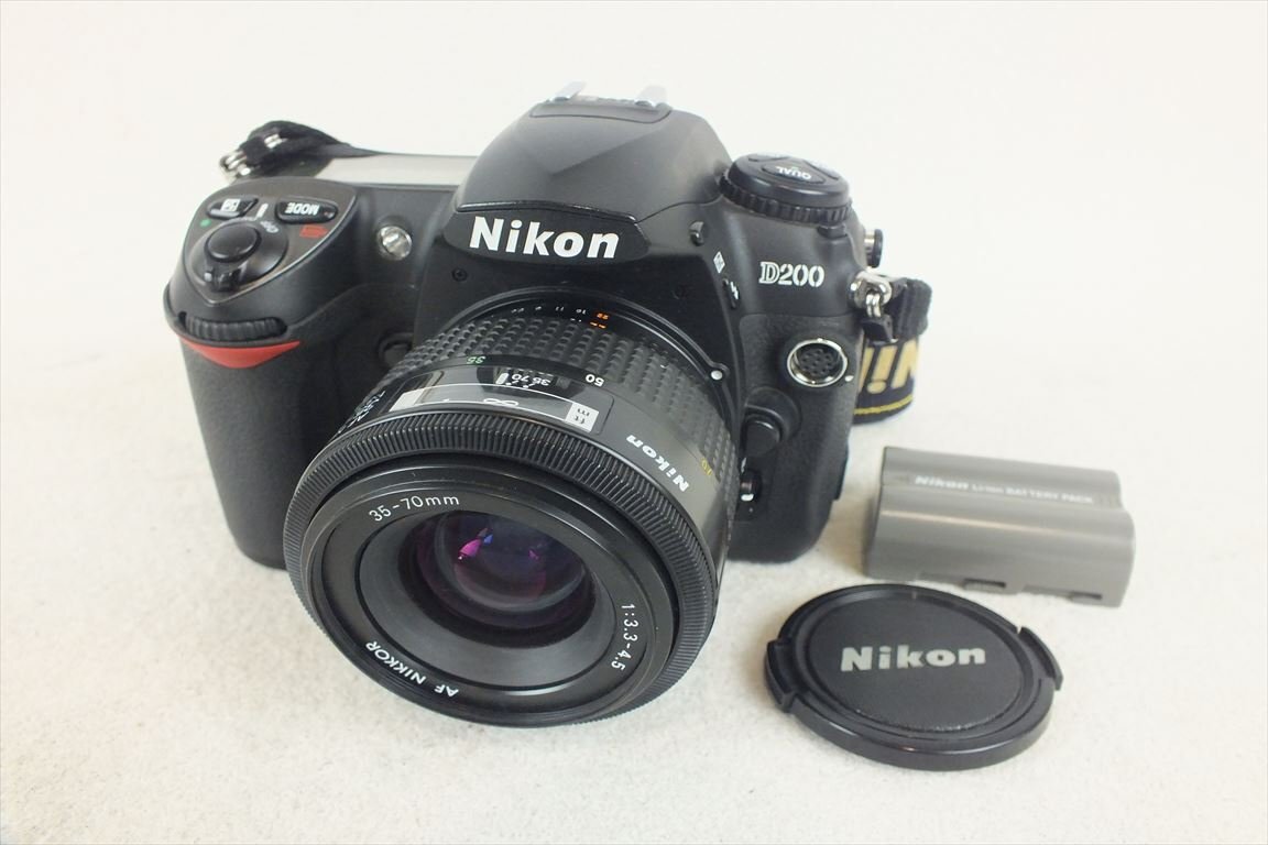 ☆ Nikon ニコン D200 デジタル一眼レフ AF NIKKOR 35-70mm 1:3.3-4.5 中古 現状品 240407R6176_画像1