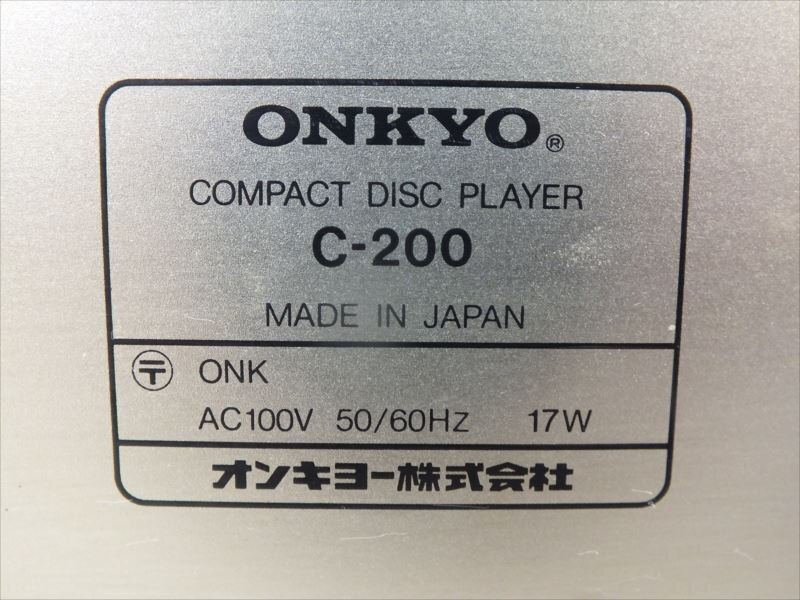 ! ONKYO Onkyo C-200 CD плейер б/у текущее состояние товар 240311H2171