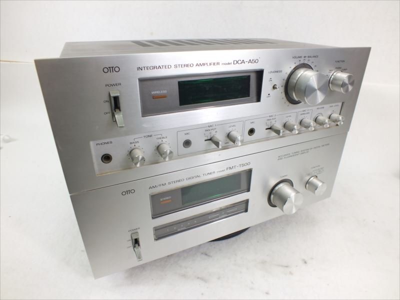 ♪ OTTO DCA-A50 FMT-T500 オットー アンプ 中古 現状品 240311E3342の画像1