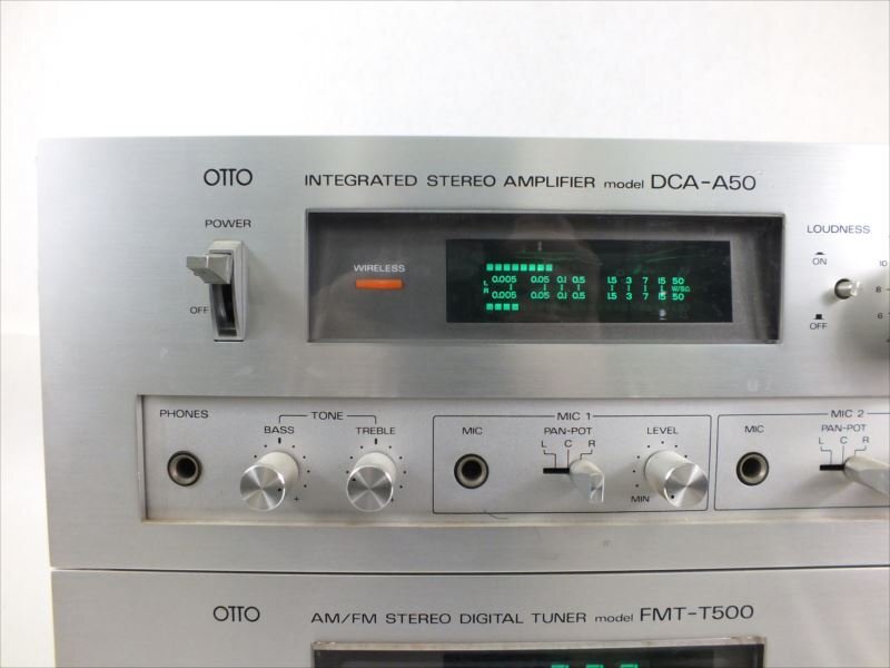 ♪ OTTO DCA-A50 FMT-T500 オットー アンプ 中古 現状品 240311E3342の画像3