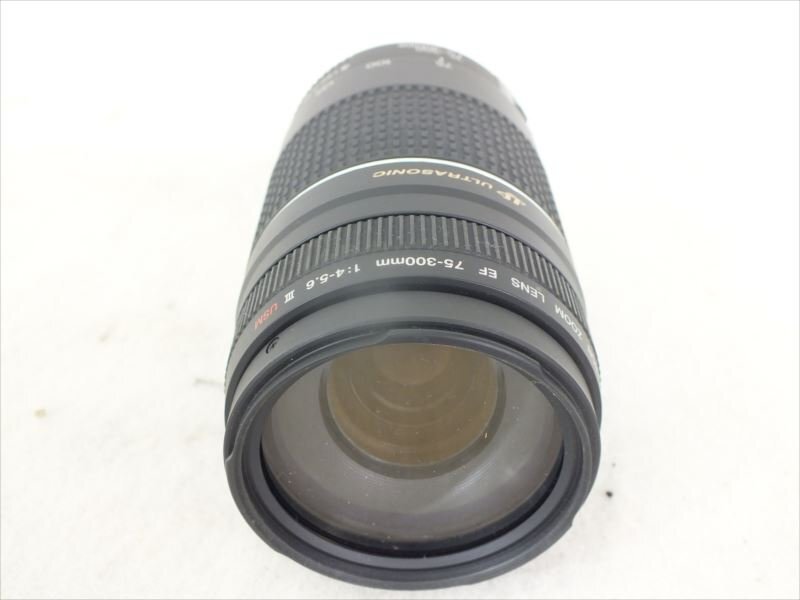 ♪ Canon キャノン レンズ EF 75-300mm 1:4-5.6III USM 中古 現状品 240411E3221_画像3