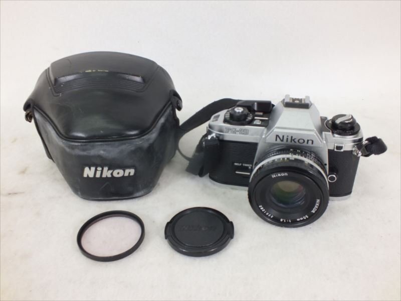 ♪ Nikon ニコン FG-20 フィルム一眼レフ 50mm 1.8 中古 現状品 240411H2344_画像1