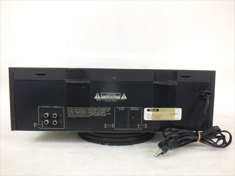 ♪ TEAC ティアック W-585R カセットデッキ 中古 現状品 240411E3136_画像9