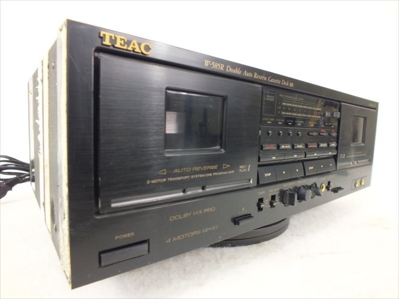 ♪ TEAC ティアック W-585R カセットデッキ 中古 現状品 240411E3136_画像2