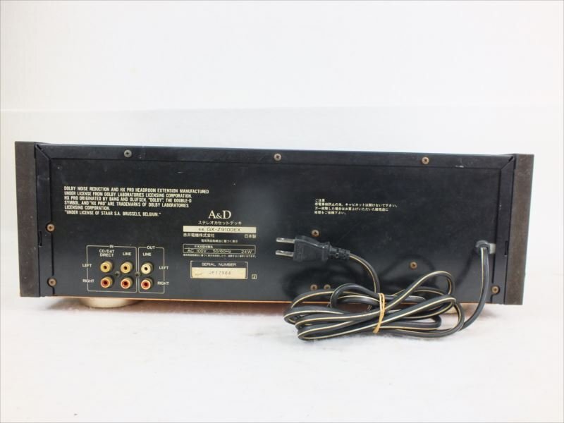 ♪ A&D GX-Z9100EX カセットデッキ 中古 240411H2333の画像7