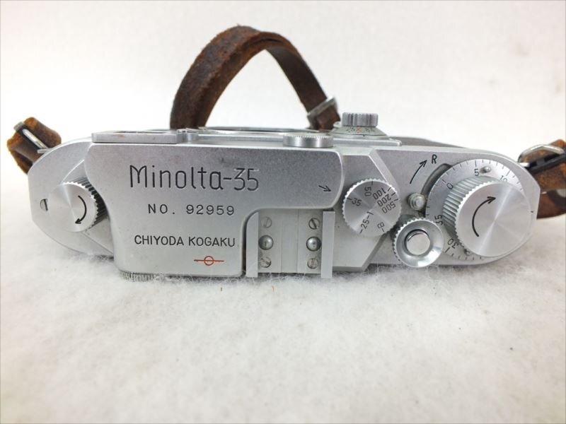 ♪ MINOLTA ミノルタ 35 レンジファインダー フィルムカメラ 現状品 中古 240409G3198_画像4