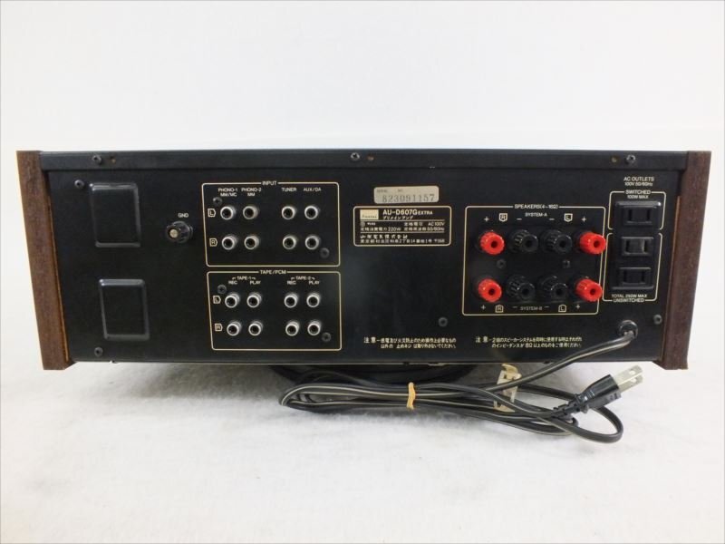 ♪ SANSUI サンスイ AU-D607G EXTRA アンプ 現状品 中古 240411E3384_画像9