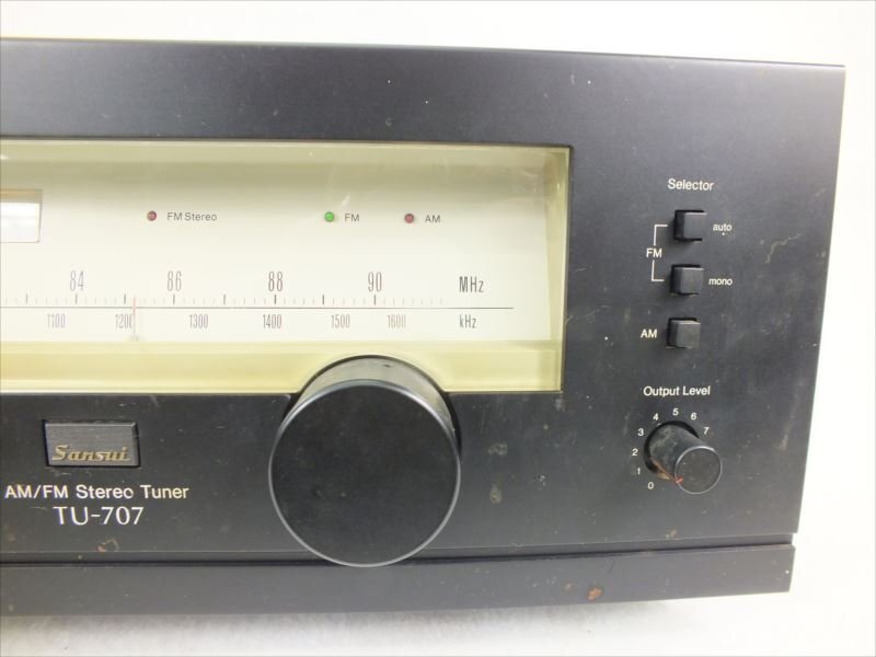 ♪ SANSUI サンスイ TU-707 チューナー 中古 現状品 240411E3532の画像5