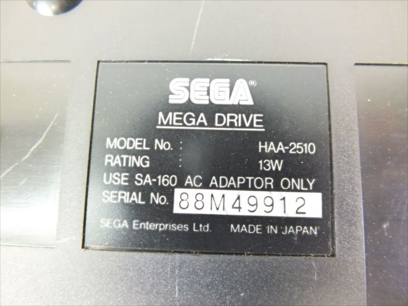 ♪ SEGA MEGA DRIVE ゲーム機 中古 現状品 240411H2126の画像7