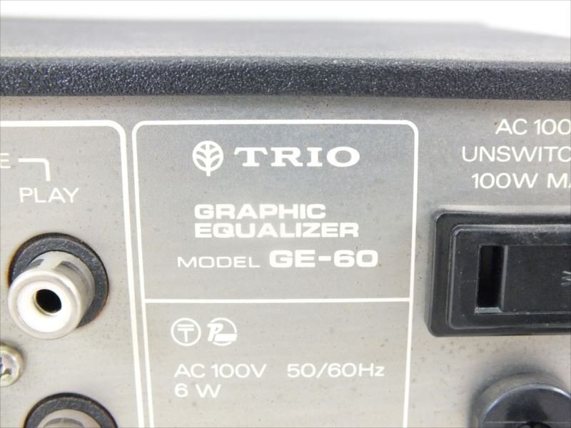 ! TRIO Trio GE-60 equalizer used present condition goods 240411H2176