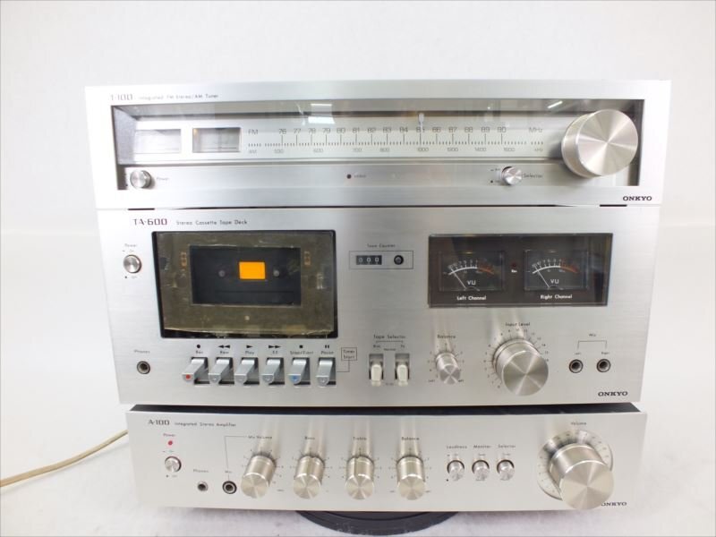 ♪ ONKYO オンキョー T-100 A-100 TA-600 チューナー 中古 240411H2352