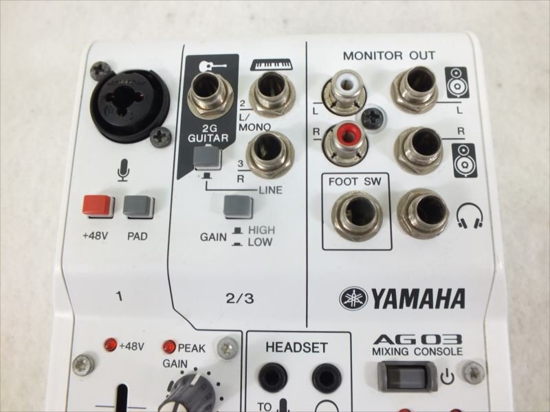 ♪ YAMAHA ヤマハ AG03 ミキサー 中古 現状品 240411A1052の画像7