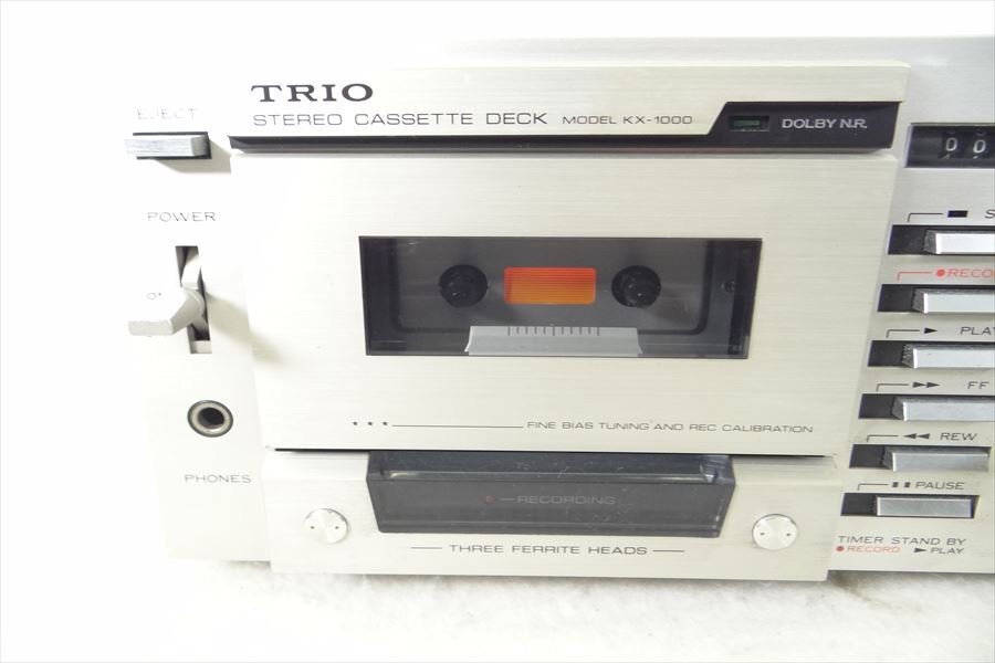 ▼ TRIO トリオ KX-1000 カセットデッキ 中古 現状品 240305K2560の画像4