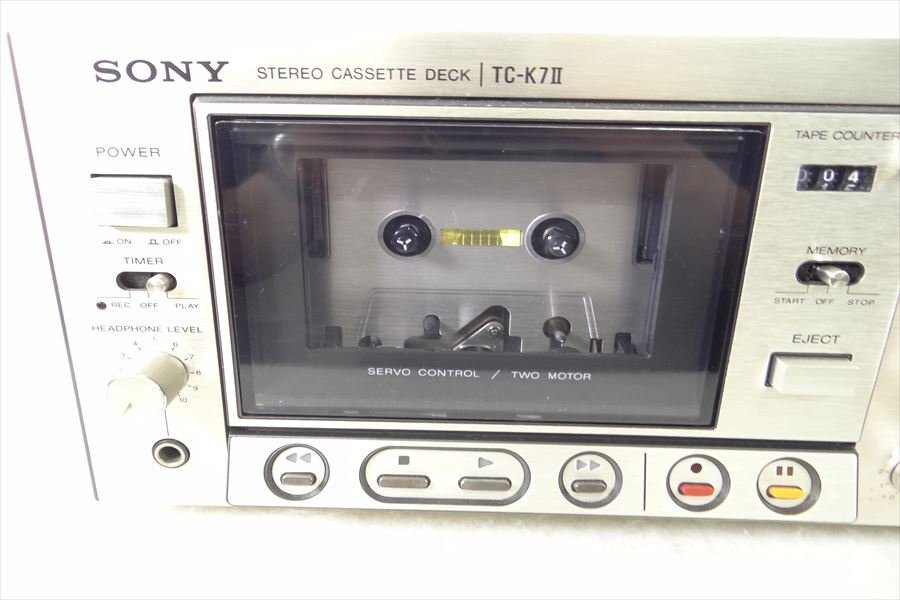 ▼ SONY ソニー TC-K7II カセットデッキ 中古 現状品 240305K2561_画像4