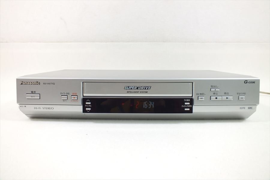 □ Panasonic パナソニック NV-HV71G VHSビデオデッキ 現状品 中古 240306G6255_画像2