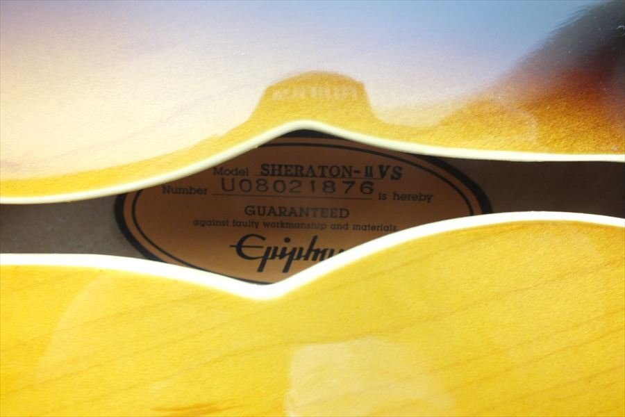 ★ Epiphone エピフォン SHERATON-II ギター 動作確認済 中古 現状品 240401N3078の画像5