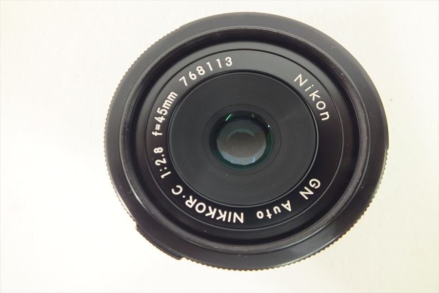 □ Nikon ニコン GN Auto NIKKOR C 1:2.8 f=4.5mm レンズ 中古 240406G6275_画像2