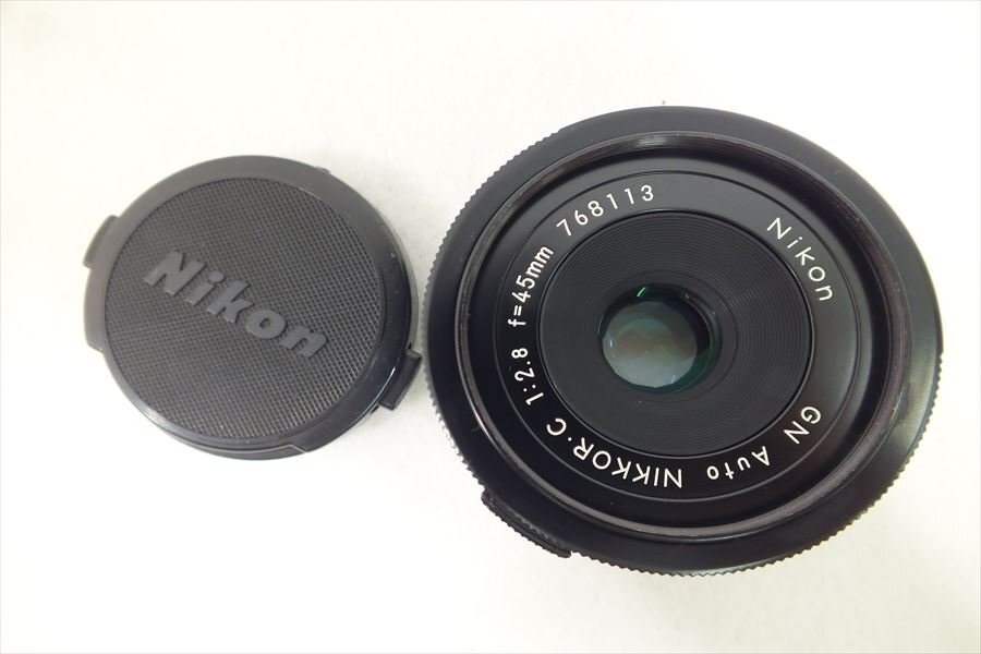 □ Nikon ニコン GN Auto NIKKOR C 1:2.8 f=4.5mm レンズ 中古 240406G6275_画像1