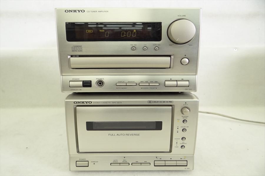 ▼ ONKYO オンキョー K-185/CR-185 ミニコンポ 中古 現状品 240305A1036_画像2