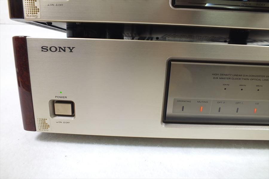 □ SONY ソニー DAS-R1a CDP-R1a D/Aコンバーター CDプレイヤー 中古 現状品 240406G6048の画像6
