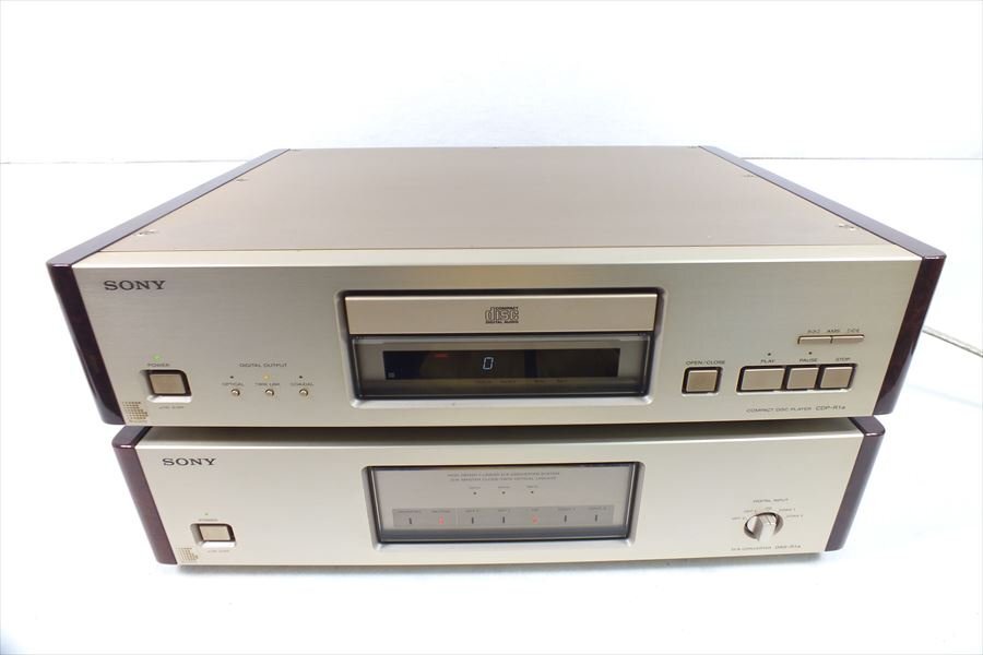 □ SONY ソニー DAS-R1a CDP-R1a D/Aコンバーター CDプレイヤー 中古 現状品 240406G6048の画像1