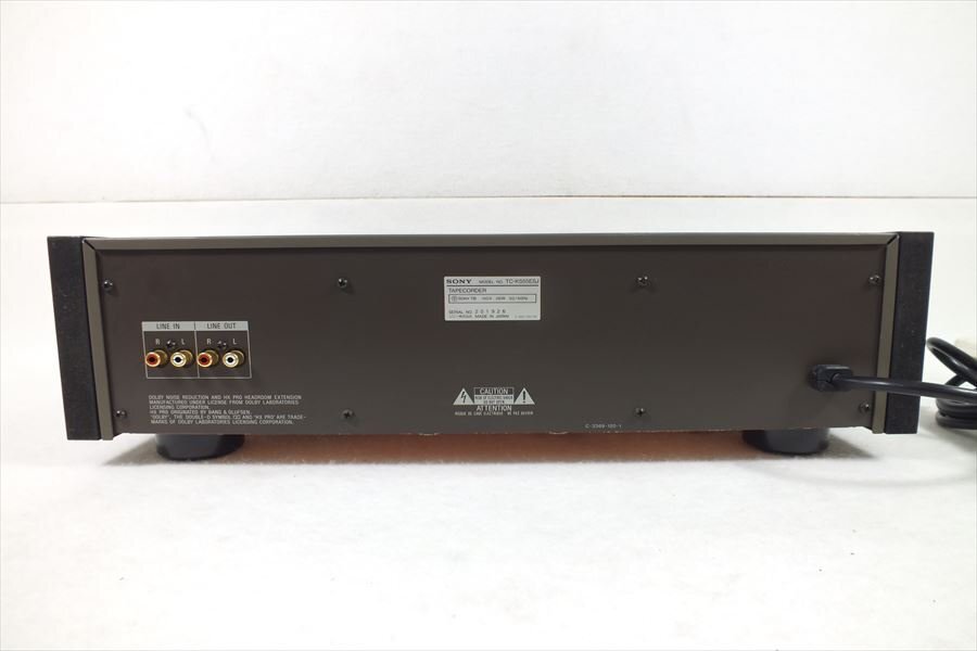 □ SONY ソニー TC-K555ESJ カセットデッキ 中古 現状品 240406G6106の画像10