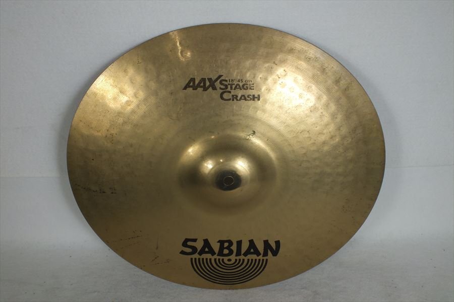 ★ SABIAN セイビアン AAX STAGE CRASH 18/45cm クラッシュシンバル 中古 現状品 240401C4567の画像1