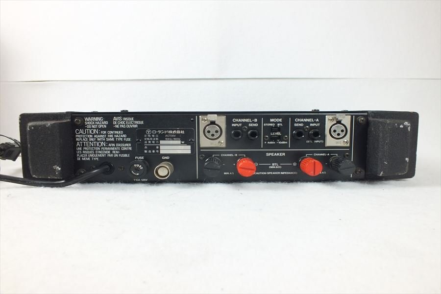 ★ Roland ローランド SRA-2400 アンプ 音出し確認済 動作確認OK 中古 240401C4552Eの画像8