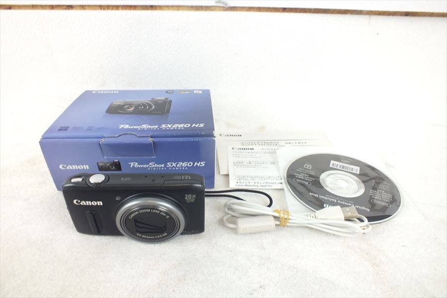 ☆ Canon キャノン PowerShotSX260HS デジタルカメラ 4.5-90mm 1:3.5-6.8 中古 現状品 240307B9162の画像1