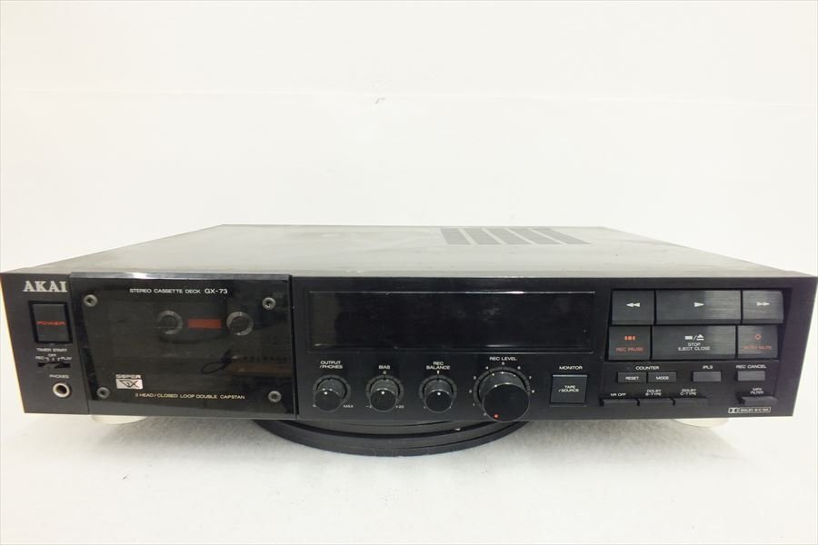 ◆ AKAI アカイ 赤井 GX-73 カセットデッキ 中古 現状品 240409G3470の画像2