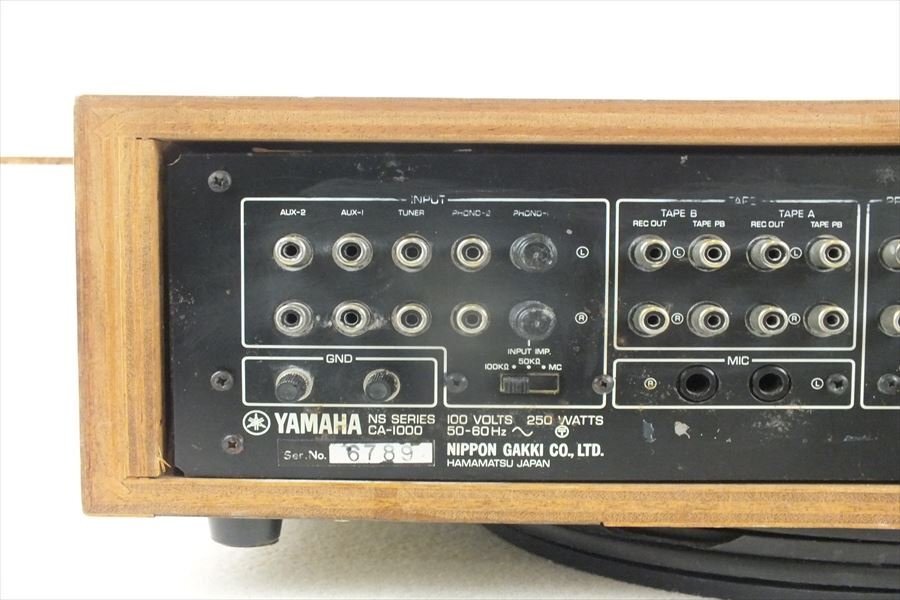 ☆ YAMAHA ヤマハ CA-1000 アンプ 中古 現状品 240407M4706の画像8