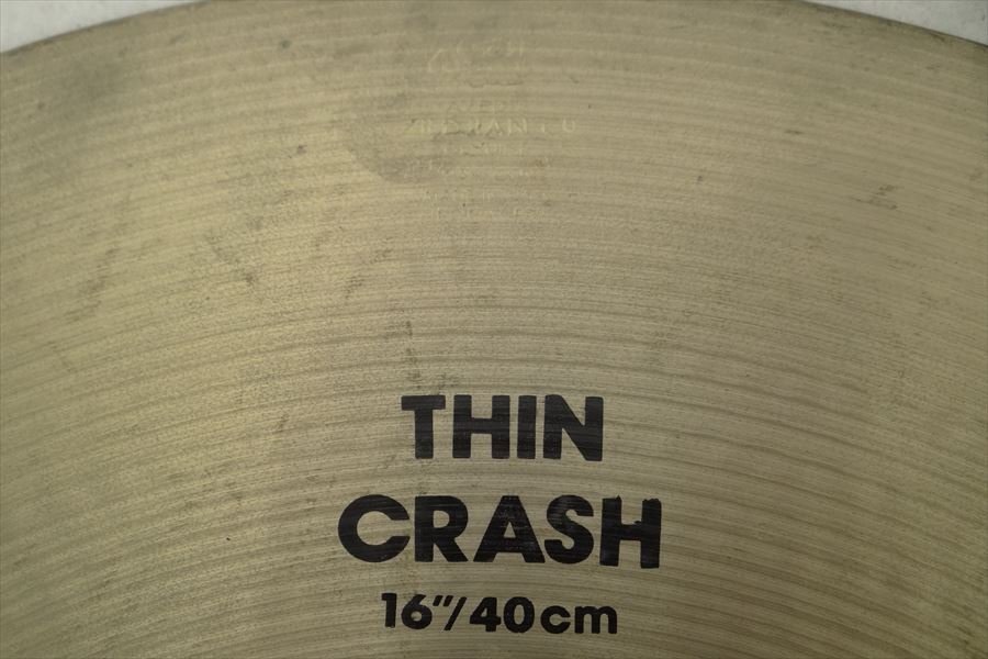 ▼ Zildjian ジルジャン THIN CRASH 16/40cm クラッシュシンバル 中古 240405H3091の画像8